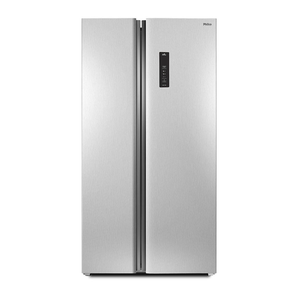 Geladeira 489L Philco Eco Inverter Side By Side Inox PRF504I