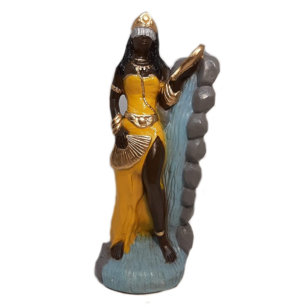 Estátua Orixá Oxum Umbanda Candomblé 20 cm gesso