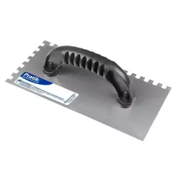 Desempenadeira Aço Dentada Pratik 25,5X12cm Cabo Plástico