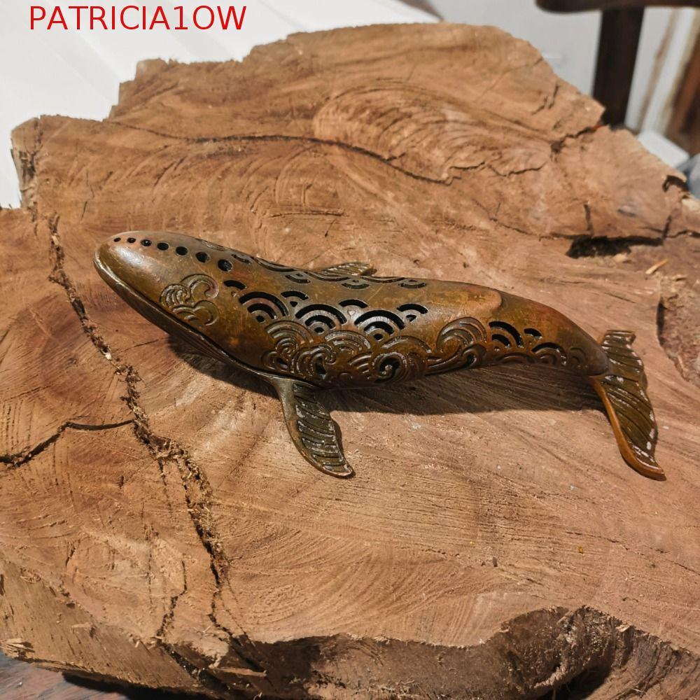 PATRICIA1OW Forno De Baleia , Ornamento De Pequena Artesanal De Liga , Fogão De Incenso Antigo Fofo