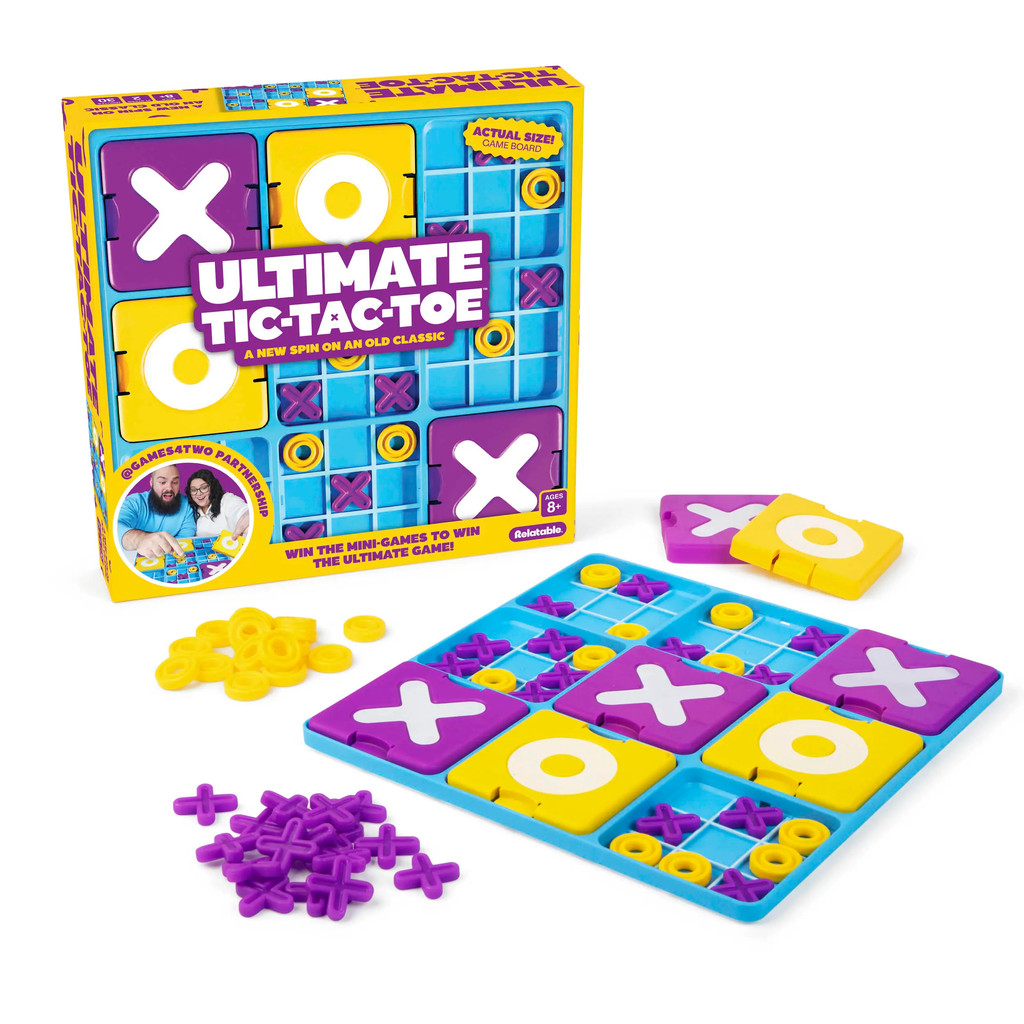 Ultimate Tic Tac Toe By Relatable, Exciting Board Games For Easter Family Gatherings, Great Games For Kids, Includes 1 B