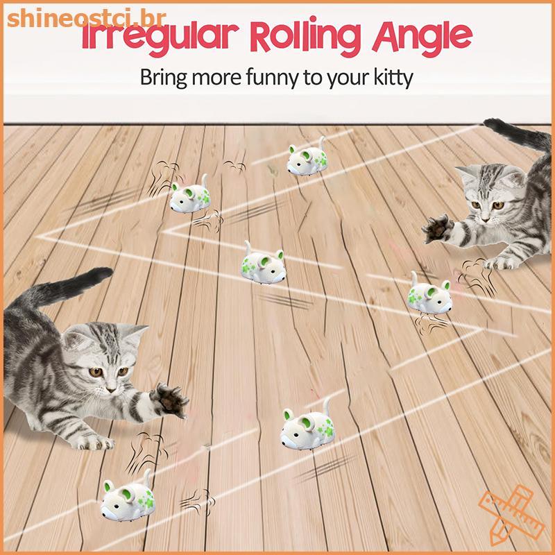 SHINE Hamster Teaser Que Esgota , Jogo De Rato Para Captura De Gatos , Brinquedo Interativo Ferramentas Interativas Pecu