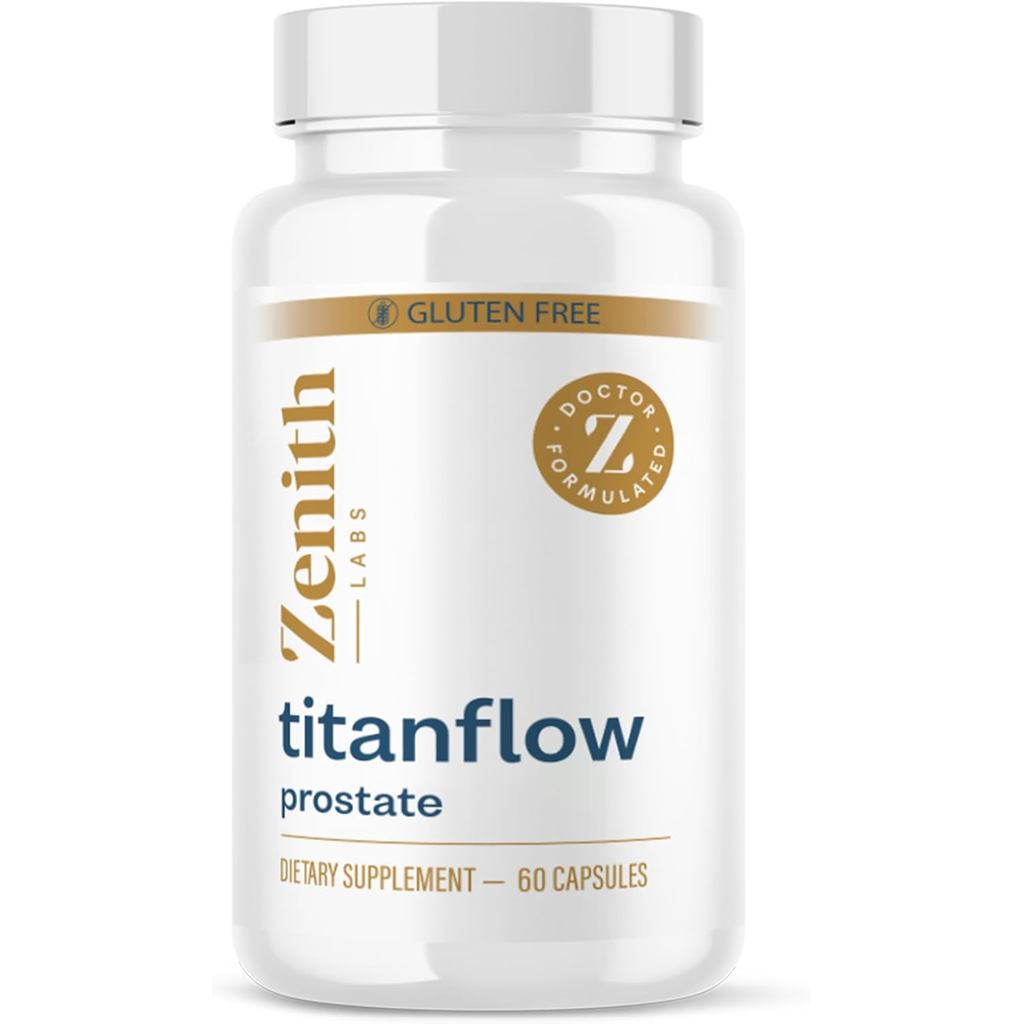 TitanFlow - Suplementos para a Próstata Masculina - com Óleo de Semente de Abóbora para Apoiar a Saúde Urinária e da Pró
