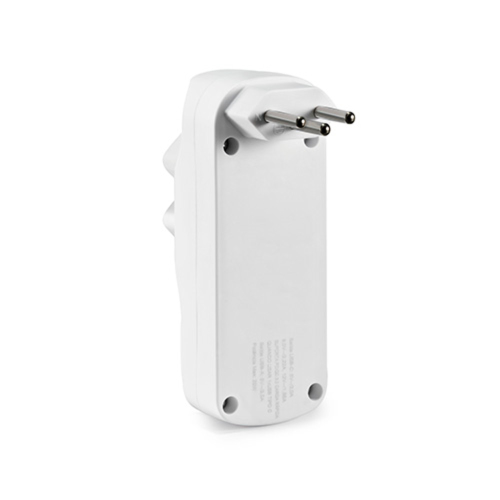 Protetor de Linha - 2 Tomadas 2PeT 10A 2 USB · foto 2