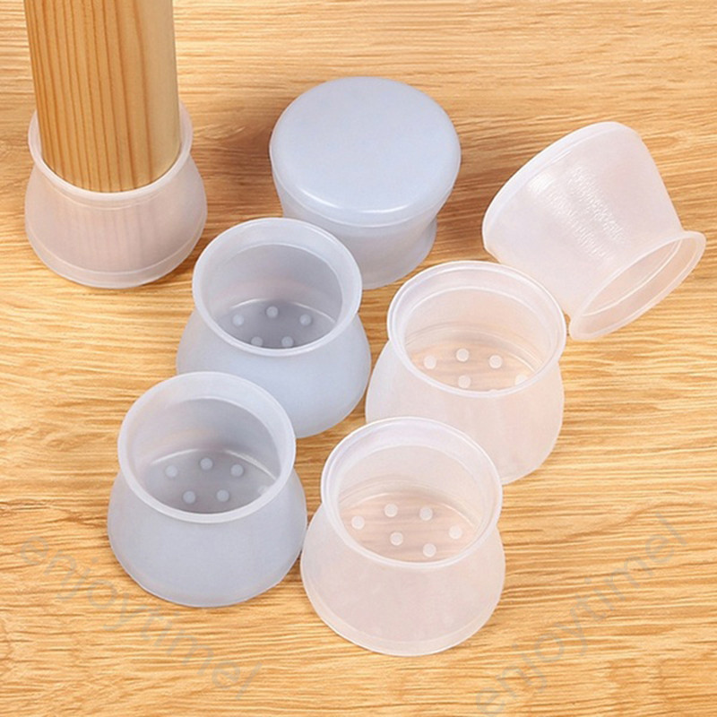 Protetor de Silicone para Pés de Cadeiras e Mesas, Capa Protetora para Pés de Móveis, Protetor de Piso Antiderrapante, C