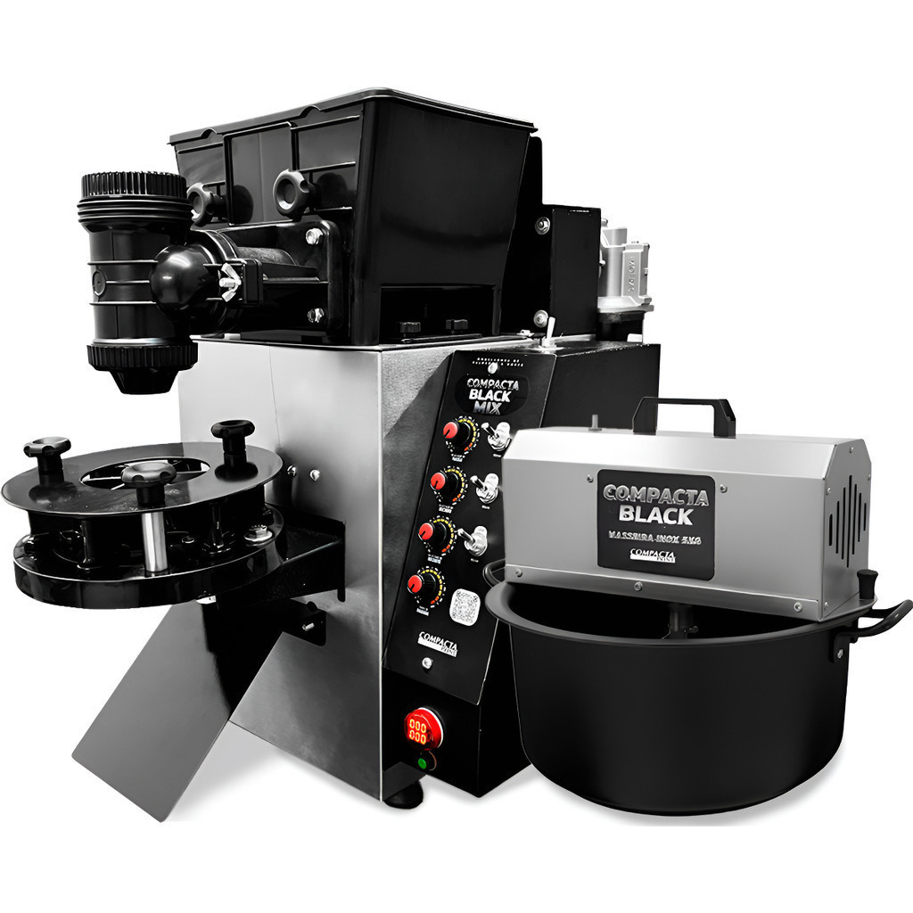 Máquina De Fazer Salgados Black Mix + Masseira Inox 5kg