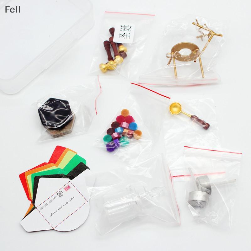 [Fel] 1 Conjunto 1 : 12 Casa De Bonecas Em Miniatura Ferramenta De Vedação De Cera Laca Colher Alça Pellets Modelo Decor
