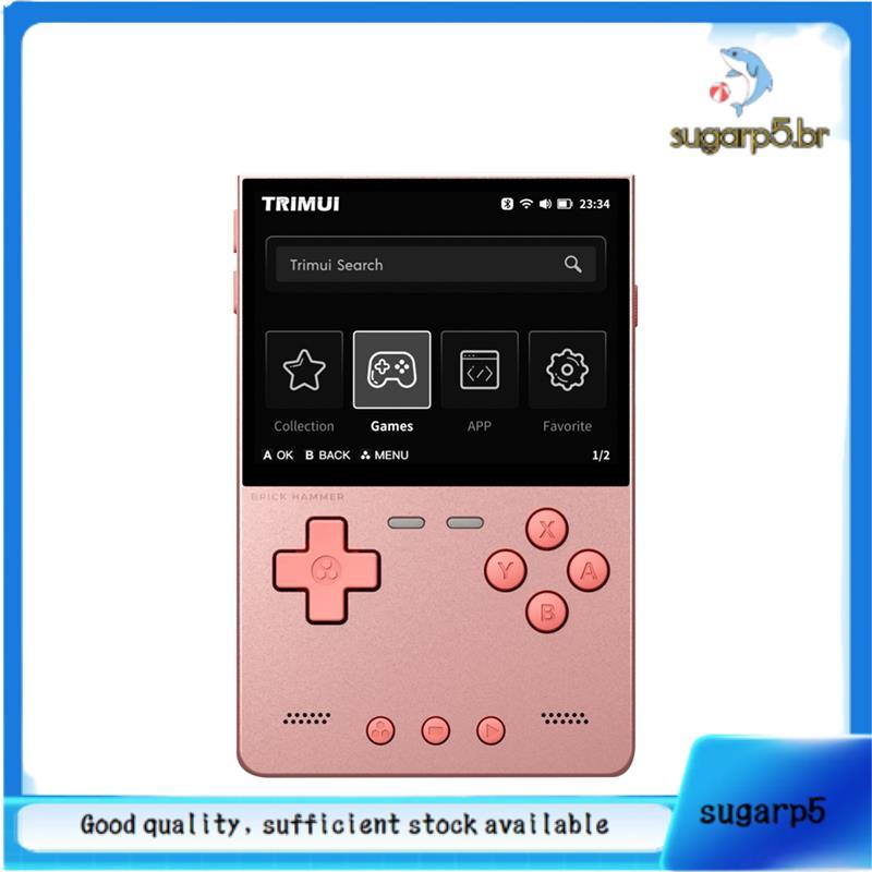 BRICK Hammer 128GB Retro Console De Jogos Portátil 3.2 " Tela IPS Metal Exterior Chave Iluminação LED C