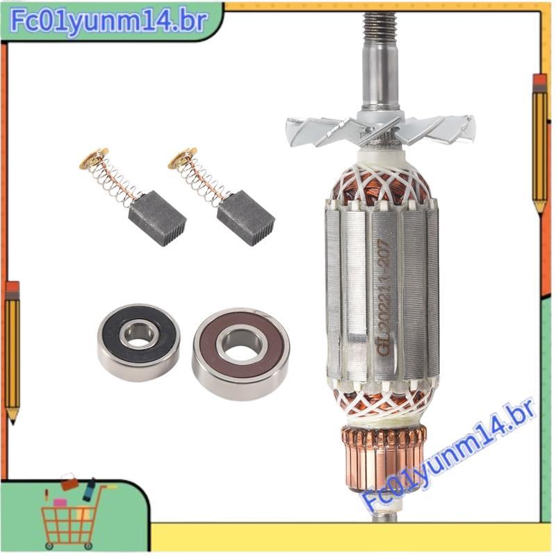 Rotor Elétrico Da Armadura Plaina Do Eixo De Transmissão , Peças Escova Carbono Rolamento Estator Âncora Para N1900B 190