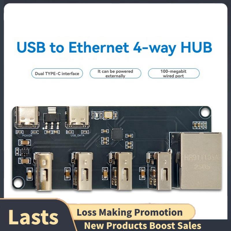 CH339F USB Para RJ45 Módulo Hub Ethernet Extensor 2.0 De 4 Canais Com Driver De Placa De Rede Plug and Play