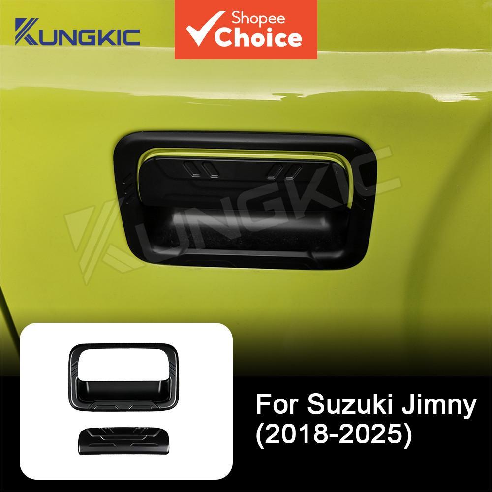 KUNGKIC Para Suzuki Jimny Nomade 2018-2025 Maçaneta Externa da Porta do Porta-Malas Preta Fosca Universal Compatível com