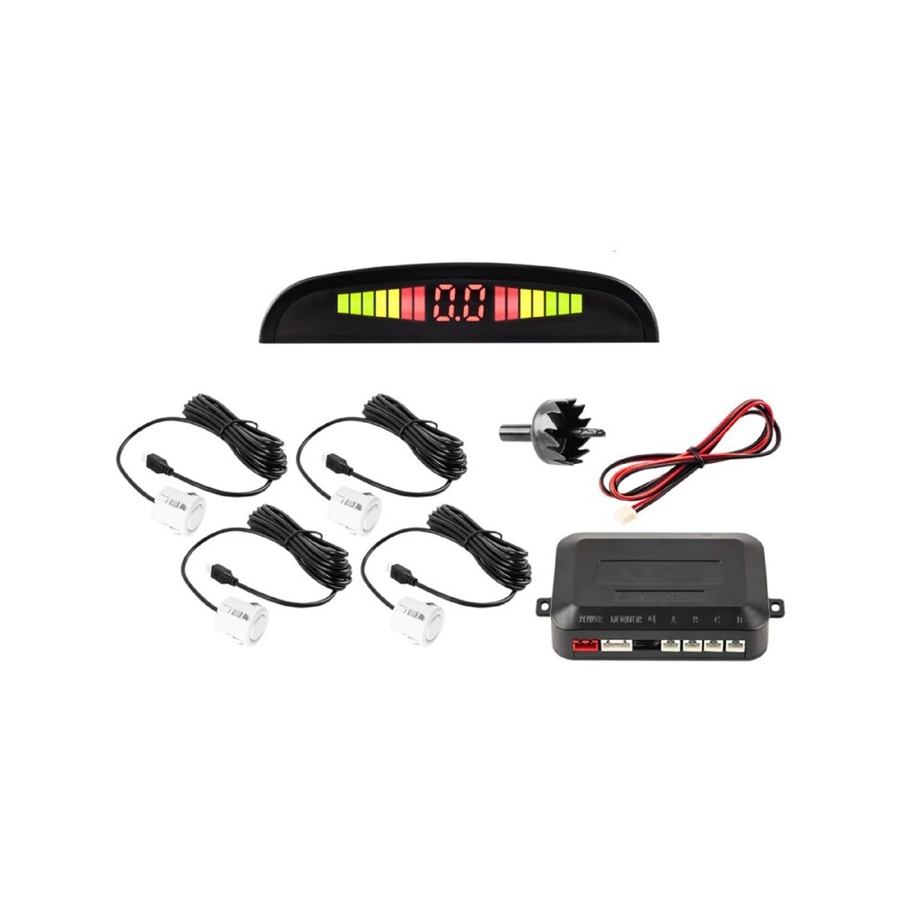 SENSOR ESTACIONAMENTO BRANCO 4 PONTOS PERMAK 20/D