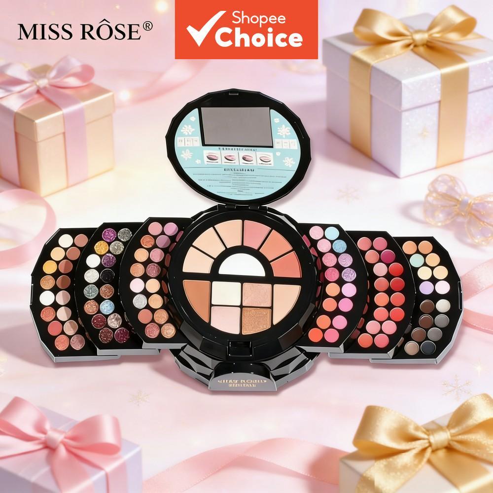MISS ROSE Paleta De Sombras Pérola De 108 Cores , Kit De Maquiagem Facial Tudo Em Um , Caixa De Batom Esfrega Conjunto D