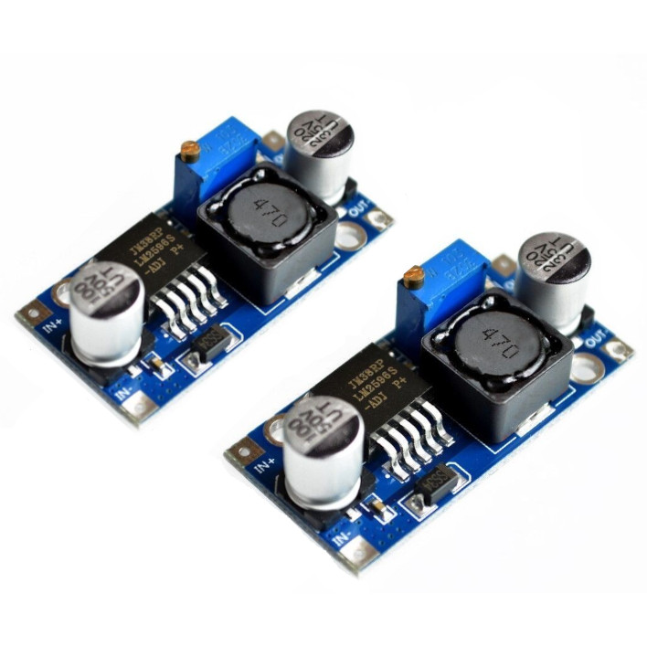 2pcs Fonte Ajustável Lm2596 Regulador De Tensao Dc-dc Step Down