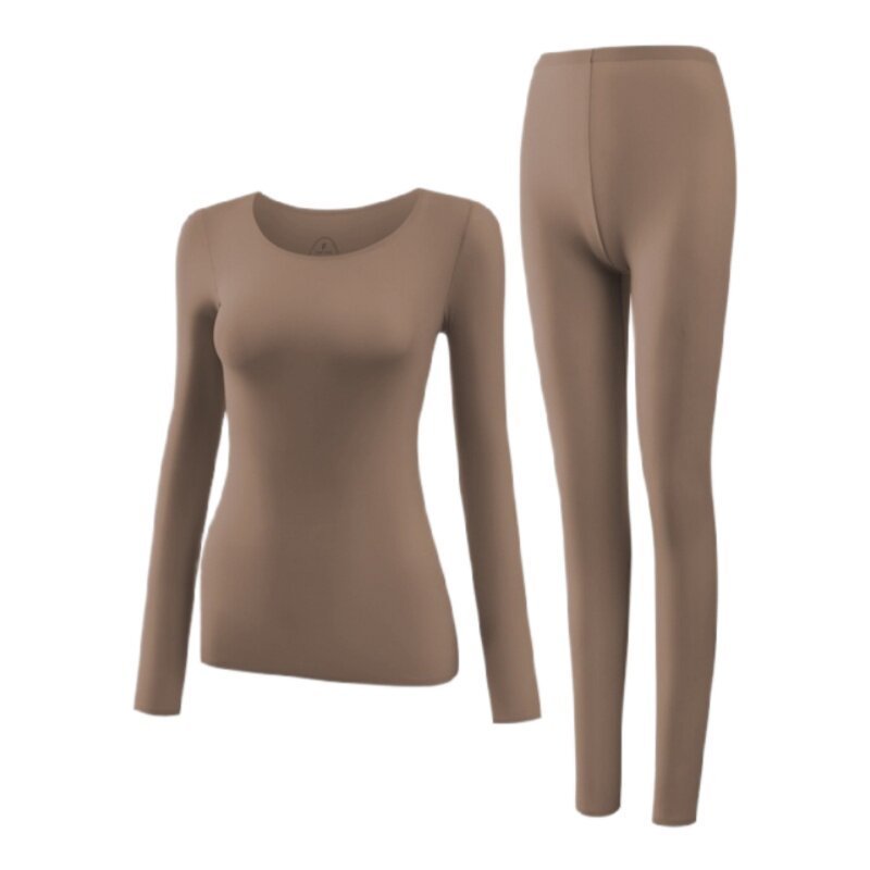 Roupa íntima térmica ultrafina feminina com sola de pele, roupas embelezadoras de pele, aquecimento, roupas de outono, c