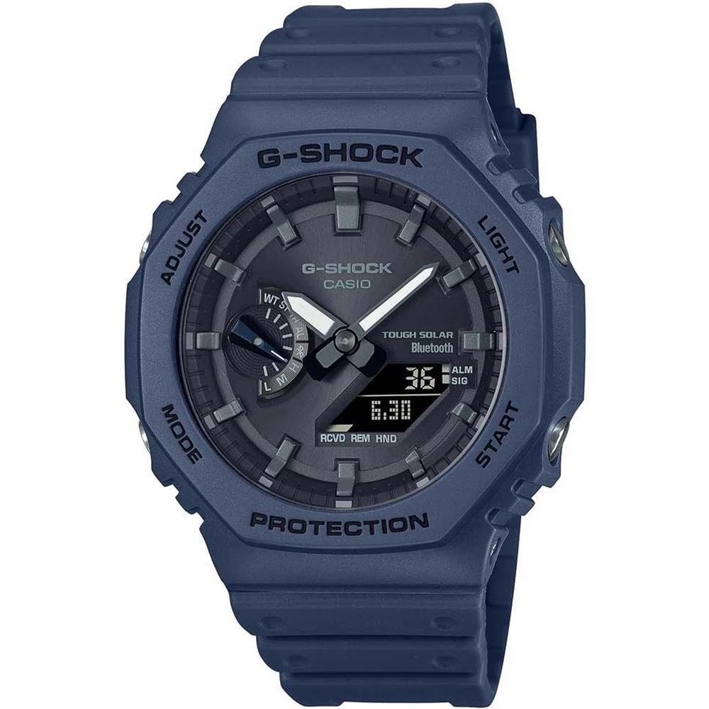 Relógio Casio Masculino Ref: Ga-b2100-2adr G-Shock Anadigi Solar Azul