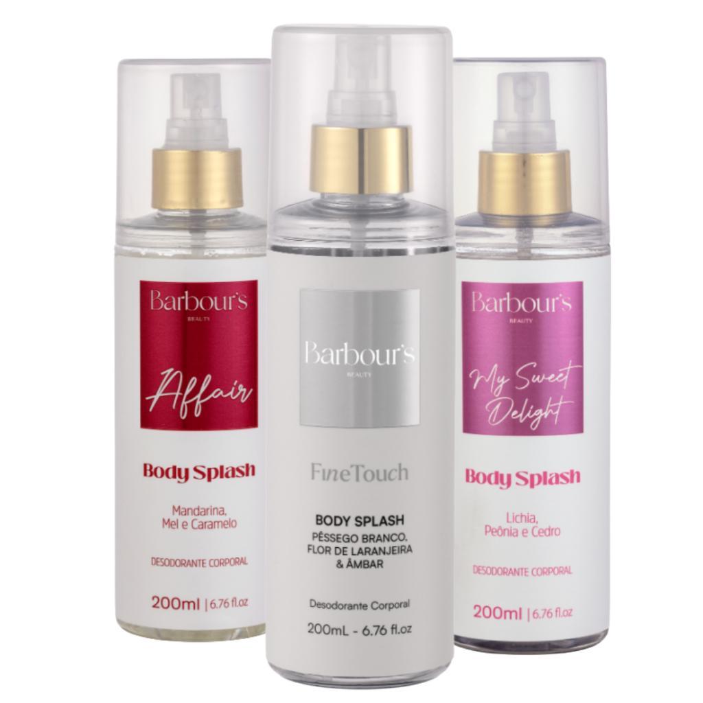 Kit Barbour's Body Splash My Sweet Delight + Affair + Fine Touch 200ml