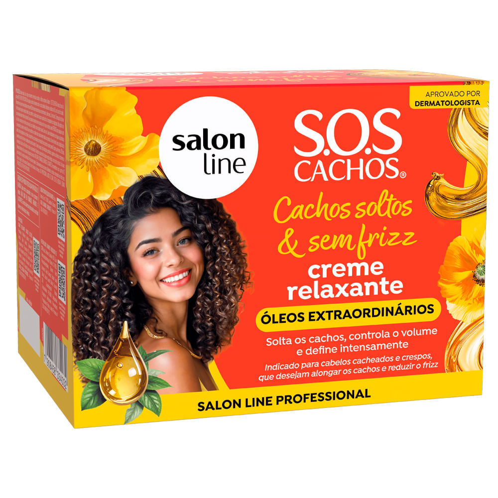 Creme De Relaxamento Salon Line SOS Cachos Soltos E Sem Frizz 200g