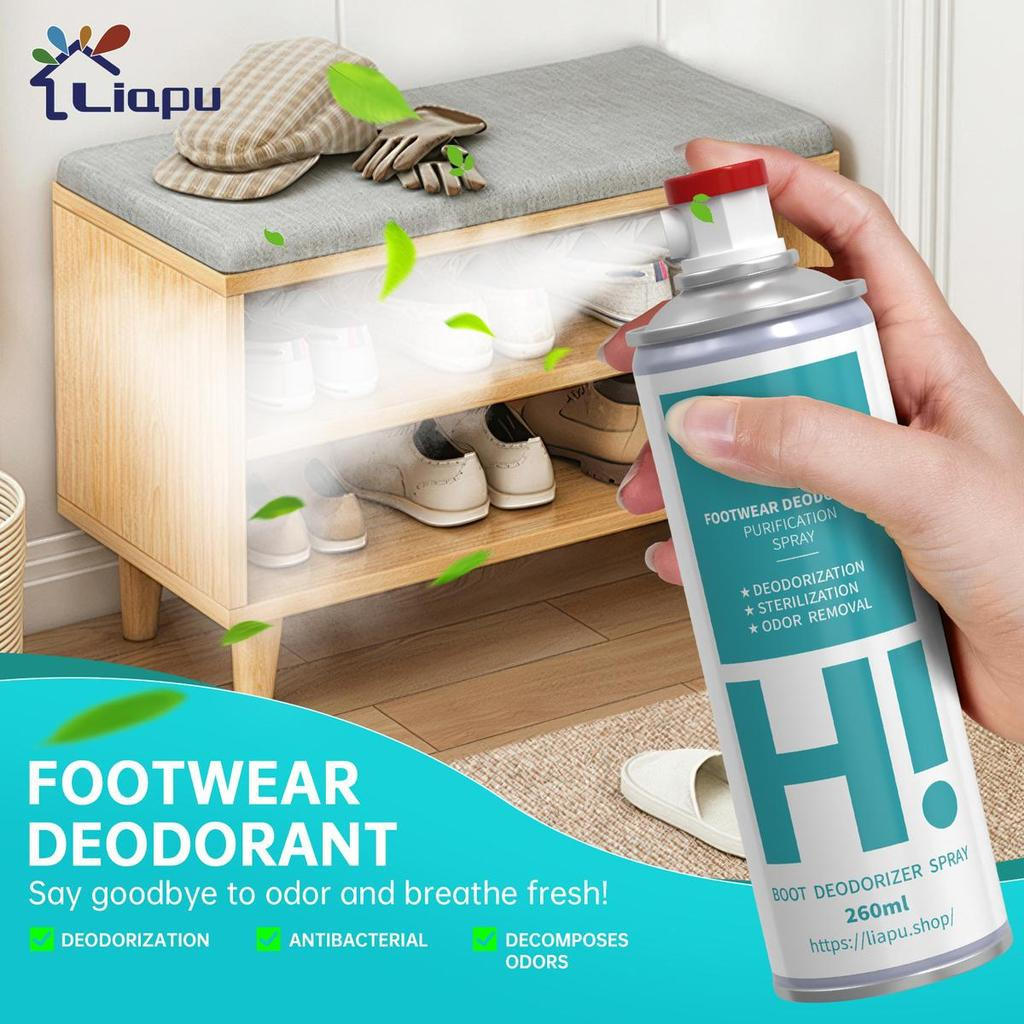 Desodorizador de Sapatos Liap - Spray Purificador para Sapatos e Meias 260ml - Produto Anti-Odor e Antibacteriano