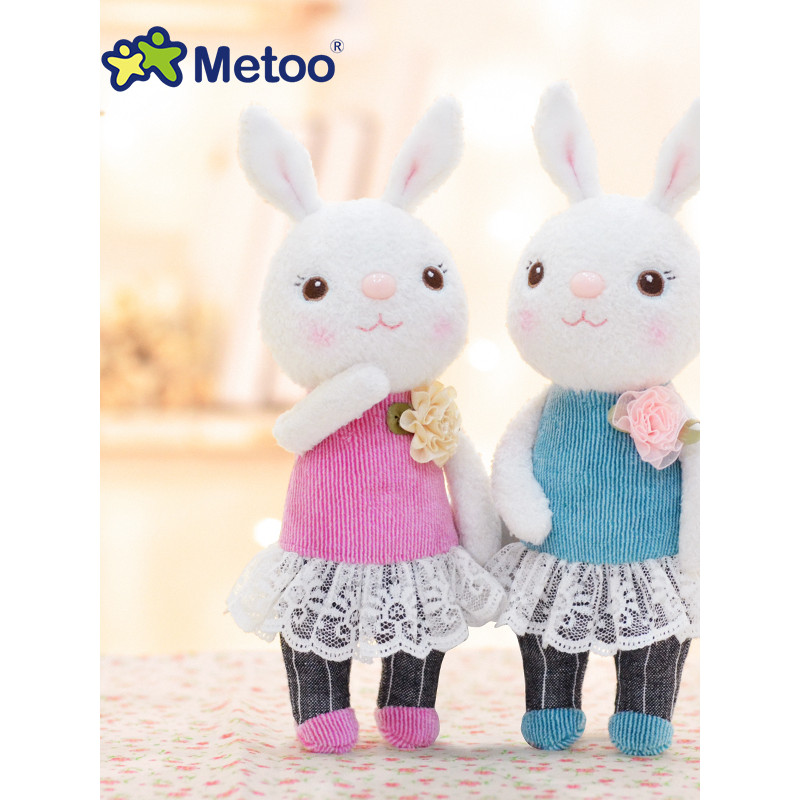 Metoo Tirami coelho pingente Mi coelho Mini clássico elegante estilo em pé charme pequeno coelho branco brinquedo de pel
