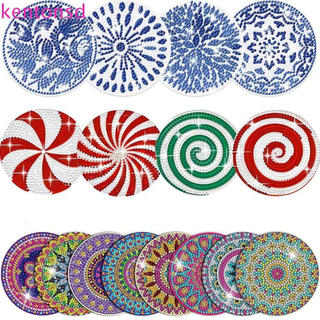 Pinturas De Diamante Acrílicas KENTONSD , Kit De Porta-Copos De Pintura De Mandala Brilhante , Durável