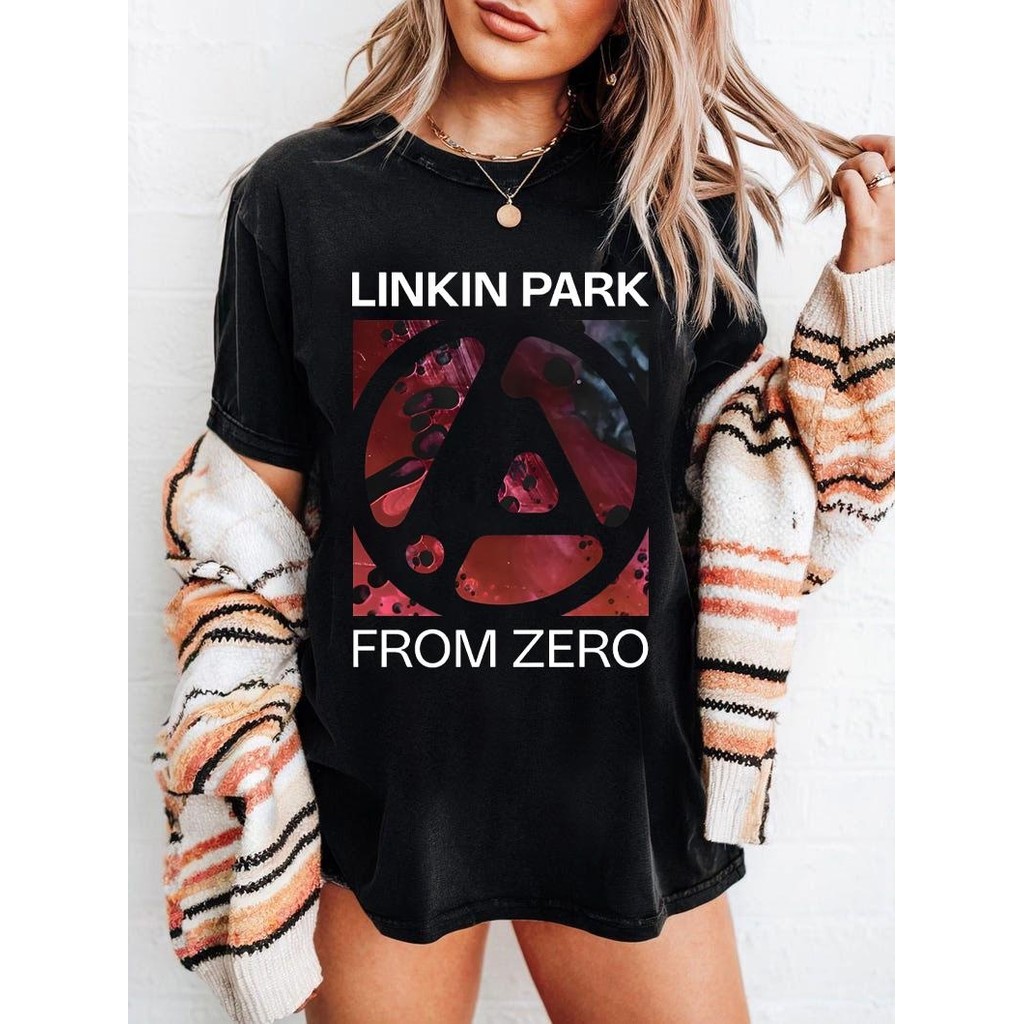 Camiseta Unissex Oversized Plus Size Feminina Masculina Streetwear Linkin Park Fans Camisa Linkin Park From Zero World T