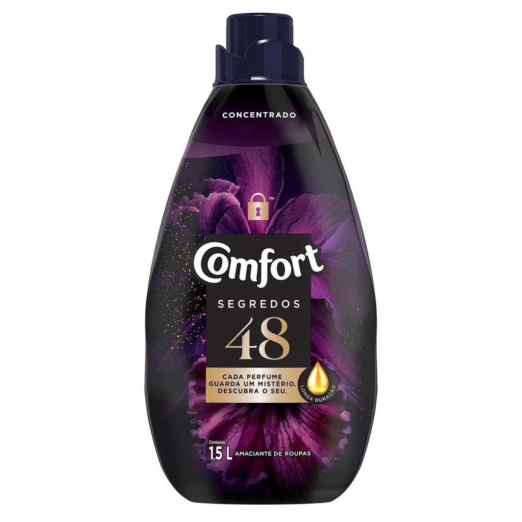 Amaciante Concentrado Comfort 48 Segredos 1,5L em Oferta na Shopee