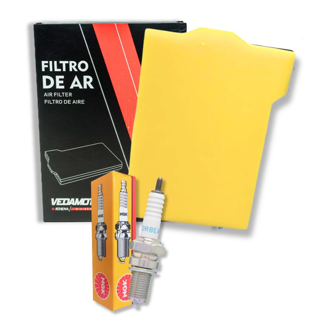 Filtro de Ar + Vela de Ignição Ngk Lander 250 2007-2015 / Teneré 2011-2015 em Oferta na Shopee
