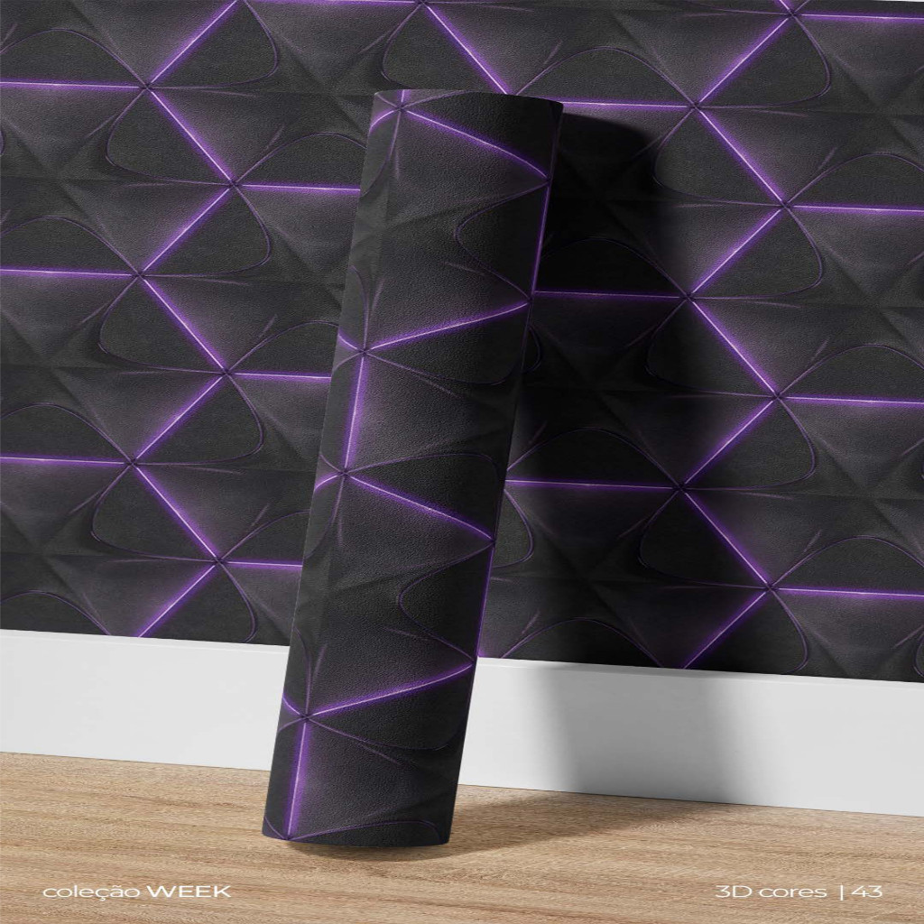 Adesivo Papel de Parede Adesivo Autocolante Geométrico Lavável Design Infantil
