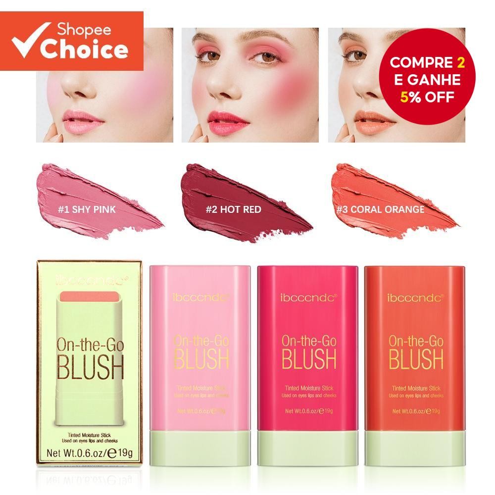 Batom Blush Multifuncional à Prova d