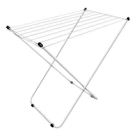 Varal de Chão Slim  Branco Secalux - Dobrável, Compacto, Fácil de Montar