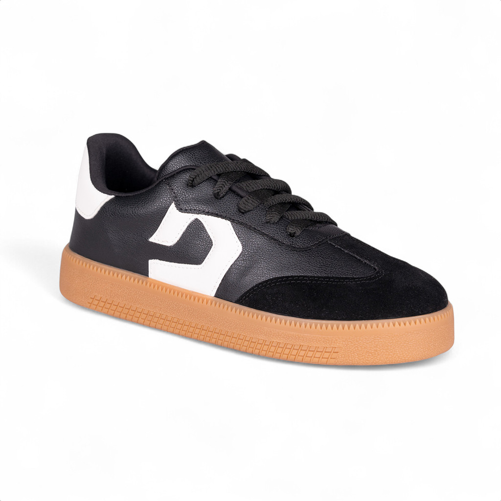 Tênis D Domidona Feminino Street Urbano Cano Baixo Sola Alta Detalhes Bicolor
