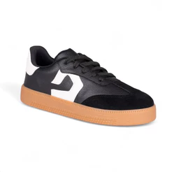 Tênis D Domidona Feminino Street Urbano Cano Baixo Sola Alta Detalhes Bicolor