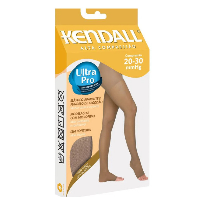Meia Calça Kendall Alta Compressão Sem Ponteira