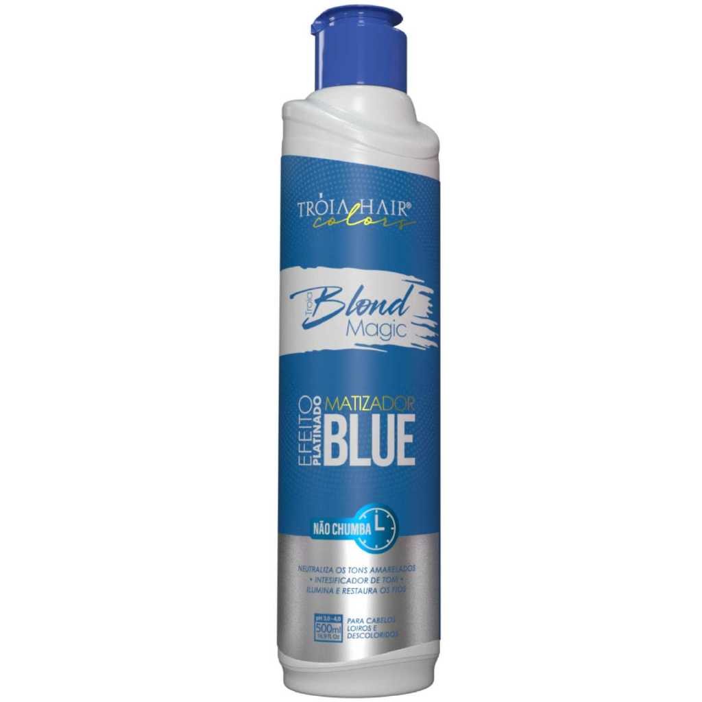 Troia Blond Magic Blue Efeito Platinado - Máscara Matizadora 500ml