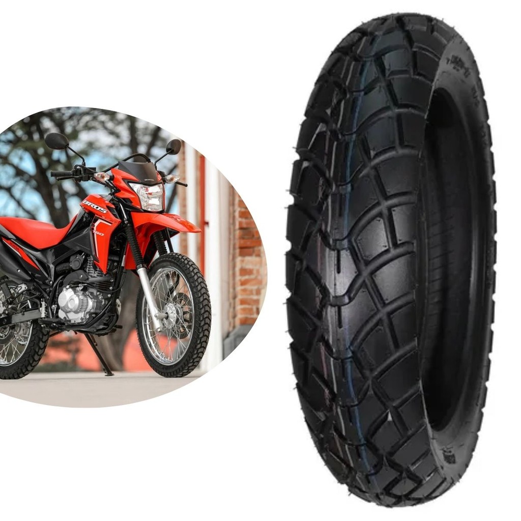 Pneu 110/90-17 60P Moto Kenda Trail On Off K761 Traseiro Para Bros Xtz Xre Fly Xy