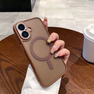 Capa Magnética MagSafe Premium Fosca Antichoque para iPhone 17 Pro Max 17 Air 16 15 14 13 – Textura Luxo em Oferta na Shopee