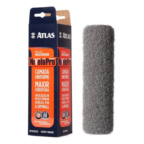 Rolo Para Massa Rolada Acrílica Drywall 23cm Nivelopro Atlas