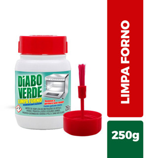 Diabo Verde Limpa Forno Fogão Tradicional Pasta C/ Aplicador 250gr Remove Gordura Cozinha Airfryer Desengordurante em Oferta na Shopee