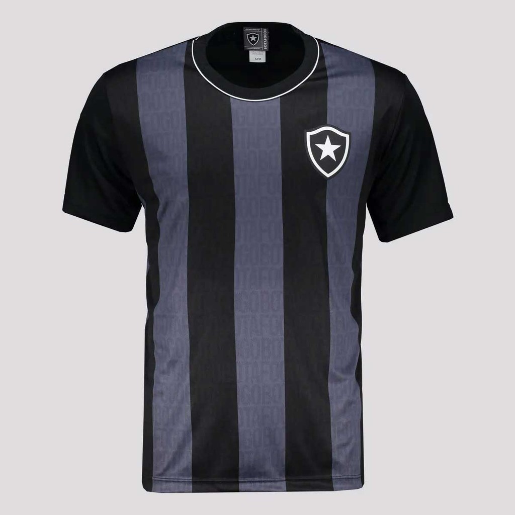 Camisa Botafogo Intenso Infantil Preta e Cinza em Oferta na Shopee