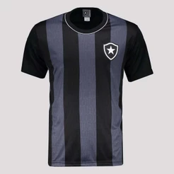 Camisa Botafogo Intenso Infantil Preta e Cinza