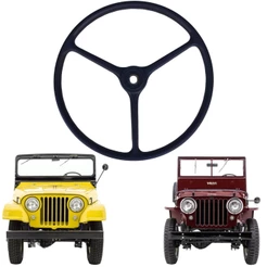 Volante De Direção De 03 Raios Jeep / Rural / F 75 Ford Willys