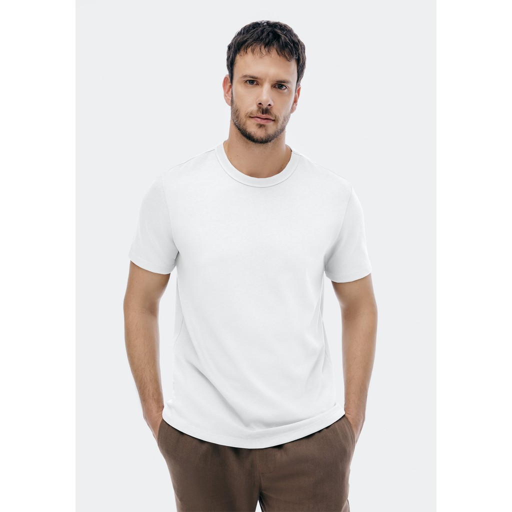 Camiseta Masculina Texturizada Em Algodão Peruano em Oferta na Shopee