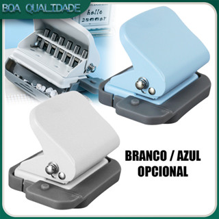 Perfurador de papel de folhas soltas Perfurador de 6 furos adequado para perfurador redondo de Metal portátil A4 A5 B5 em Oferta na Shopee