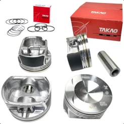 Jogo Pistão com Anéis Takao Audi A3 A4 TT Passat 2.0 TSI TFSI 200cv Pino 20mm BPY BWA 2004 a 2013