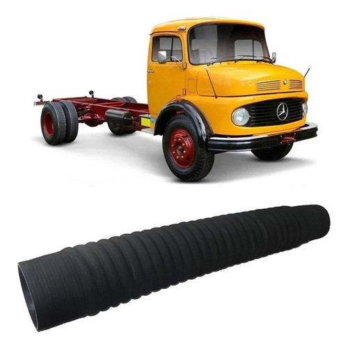 Mangueira Filtro Ar Seco 80x100x620mm Mercedes L1113 1313 1513