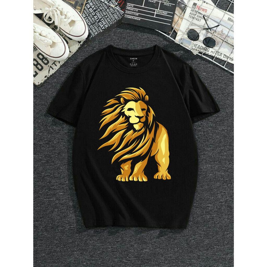 Camiseta Camisa Leão Estilo Streetwear Moda Urbana