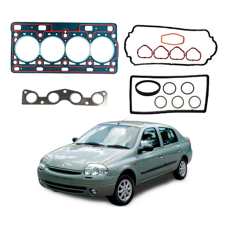 Jogo Junta Cabeçote Clio Sedan 1.0 16v Gasolina 2001 A 2002