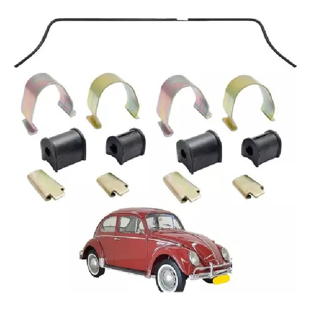 Kit Reparo Buchas Barra Estabilizadora Dianteira Fusca e Brasília