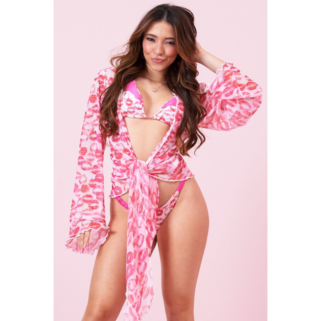 Saida de Praia Belle Glamour Planet Girls Estampado